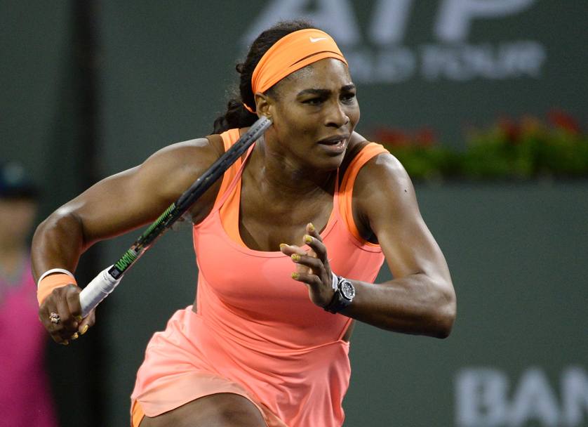 Serena Williams ritorna a Indian Wells dopo 14 anni sconfiggendo la romena Monica Niculescu 7-5 7-5 (Reuters)